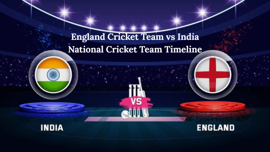 England Cricket Team vs India National Cricket Team Timeline