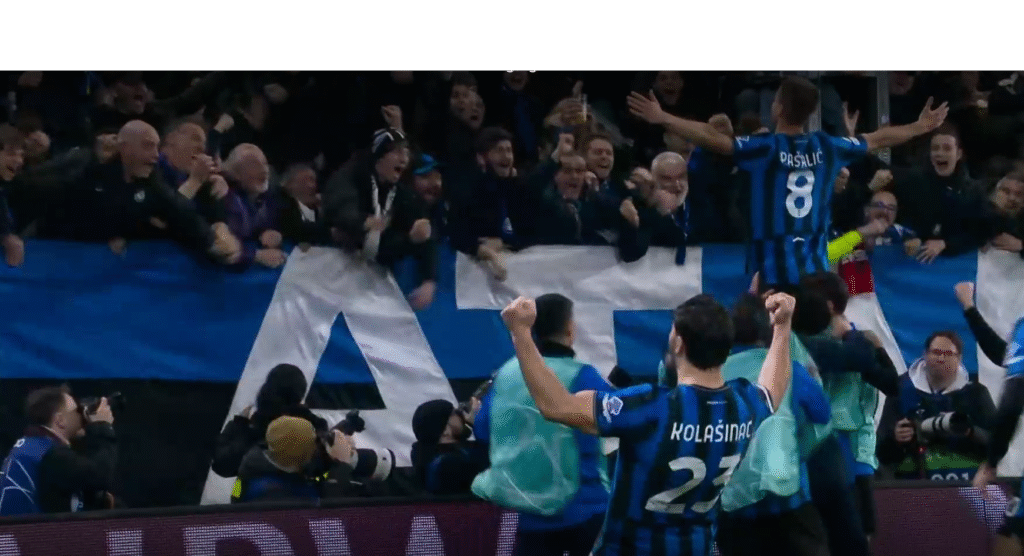 Atalanta’s Lazar Samardzic scores a stoppage-time penalty after Nikola Krstovic is fouled, completing a dramatic Champions League comeback against Borussia Dortmund.