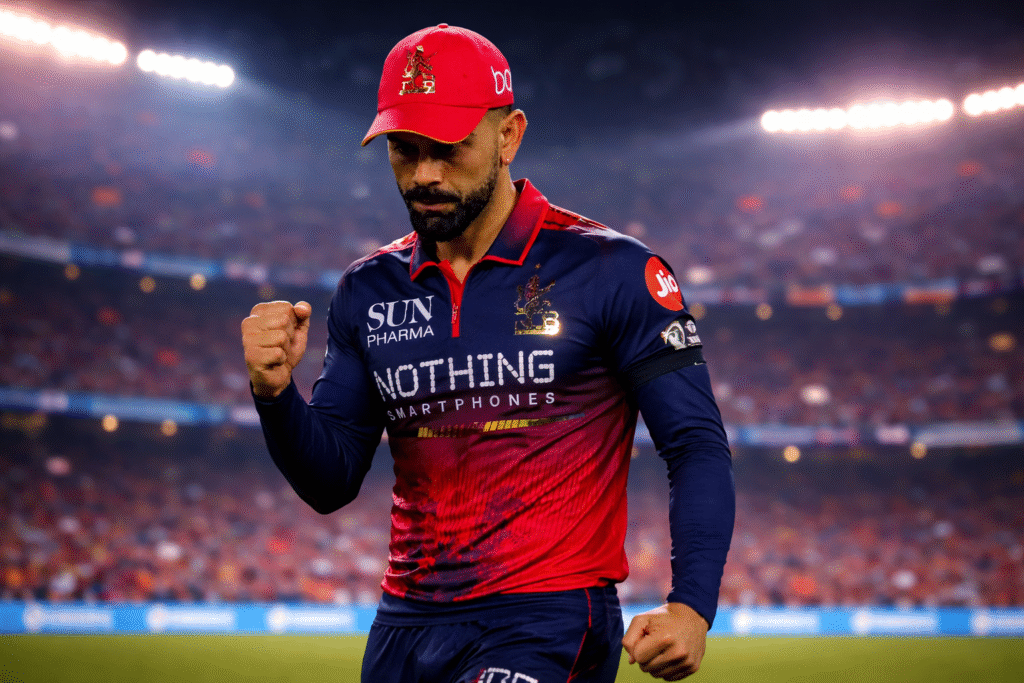 Virat Kohli celebrating