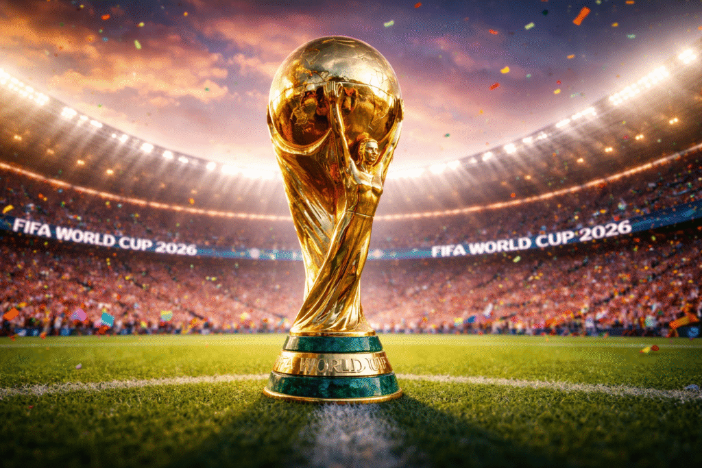 FIFA World Cup 2026: Final Qualifiers to Decide Last Six Teams This Week FIFA World Cup 2026 trophy shines bright