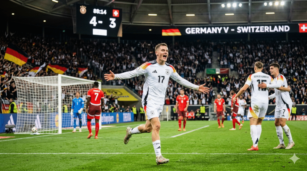 Florian Wirtz Shines as Germany Edge Switzerland 4-3 in Thrilling Friendly Florian Wirtz shines with a match-winning performance in Germany’s high-scoring game vs Switzerland