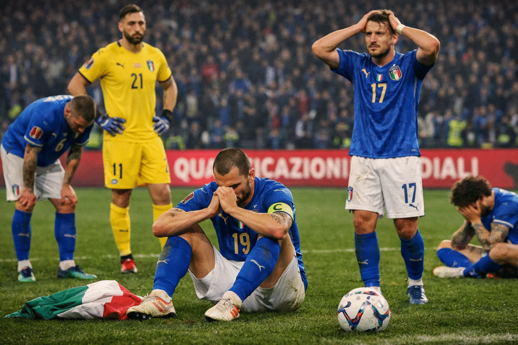 Italy Miss Out on FIFA World Cup Qualification Again in Historic Collapse Italy loses to Bosnia